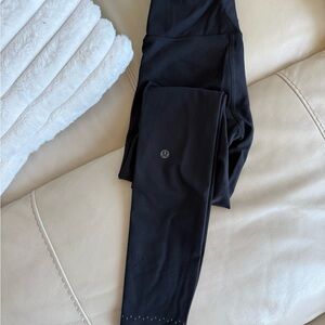 Lululemon Black Fast and Free H/W Leggings - size 4